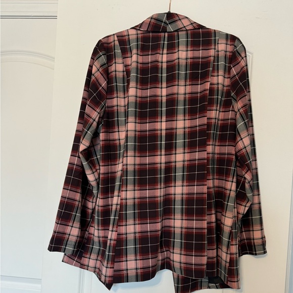 Parker Studio Crepe Blazer - Plaid - Picture 10 of 11